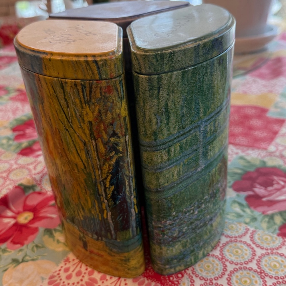 Three piece tin set van Gogh Monet and Renoir - Picture 2 of 5